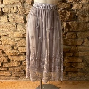 Indigo Soul Mesh Skirt NWT SIZE Large